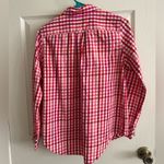 Vineyard Vines Women’s Size 2  With Cashmere Button Down Shirt Red Gingham Photo 1