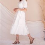 ✨ Whisper Eyelet Midi Dress✨ White Size L Photo 2