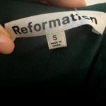 Reformation beacon velvet dress emerald green size S C4 Photo 3