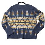 Pendleton ‎ Portland Barn 100% Virgin Wool Aztec Mountain Cardigan Size Large Photo 1