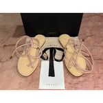 Amanu Kilimanjaro Sandals in Blush 39 New with Box Womens Wrap Flats Tan Size 8 Photo 7