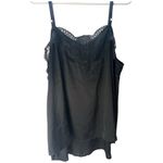 Torrid Black Satin Lace Trim Cami – Size 2 Photo 5