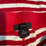J.Crew  Christmas Pajamas Red Striped Thermal Set Small Photo 3