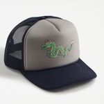Urban Outfitters Dragon Puff Printed Trucker Hat NWT Photo 0