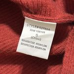 Staccato  size small orange red ribbed boat neck dolman sleeve pullover sweater Photo 6