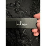 Lulus Sequin Mini Dress Size Small HOCO Homecoming Cocktail Black Low Back NWT Photo 3