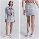 Current/Elliott Current Elliott 5 Pocket Frayed Hem Denim Mini Skirt Size 26 Photo 1