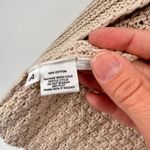 Loft Ann Taylor Chunky Knit Open Front Cardigan Sweater Cream Small Layering Photo 7