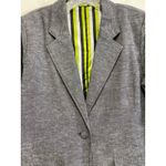 Jack Murphy Irish Clothing Linen Blend Blazer Jacket Women's Size 12 Work Outfit Gray Photo 2