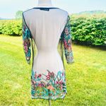 Zanzea Floral Embroidery Mesh Sheer Dress Photo 8