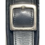 Coach Vintage Black Leather Crossbody Bag Slim Satchel USA Full Grain 9817 Photo 3
