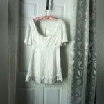 Showpo. Fancy A Spritz Square neck Mini Dress Embroidery floral babydoll size 8 Photo 3