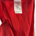 JODIFL Red Mini Dress v-neck pockets cap sleeve oversized casual L lightweight Photo 9