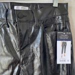 NEW SOFIA JEANS Paloma Slim Straight Faux Leather High Rise Pants Black Size 2 Photo 1