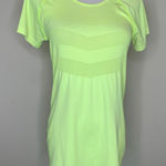 Zella  Neon Yellow Microfiber Top Sz Large Photo 0