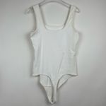 Abercrombie & Fitch Abercrombie Soft AF Collection White Ribbed Tank Sleeveless Bodysuit Size Medium Photo 4