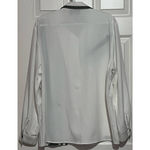 Saint Germain Women's Long Sleeve Button Front White‎ Black Gold Chain Blouse L White Size L Photo 1