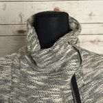 Old Navy  black/white marled boucle moto long sleeve full zip jacket Size Small Photo 1