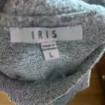 Iris Slub Knit Gray Keyhole Sweater Size L GUC Photo 1