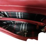 Liz Claiborne Women's Red Leather Crossbody Bag Photo 2