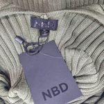 NBD  Bekah Deep V Midi Dress in Olive Green Medium Photo 11