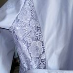 Dennis Basso  Sky Blue Lace Trench Coat Photo 6