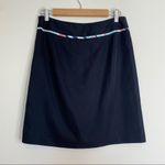 Ann Taylor Loft skirt size 6P chevron front pleat pencil mini black lined petite Photo 4