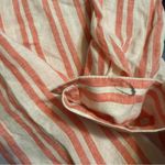 Jones New York Jones & Co orange Striped Linen Shirt women’s size large Photo 7