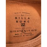 Billabong Woman's Brown Long Sleeve Crop Top Stay Golden YTK surfer Size Medium Photo 3