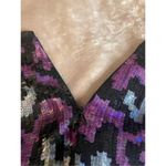 Nicole Miller NWT Collection Sequin Mini Skirt Pink Black Size 0 Retail $290 Photo 1