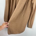 Kenar  100% Merino Wool Tan Waffle Knit Cardigan Sweater Sz 1X Photo 8