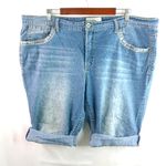 Faded Glory FG 24W Tribal Jeans Long Cutoffs Shorts Plus Photo 1