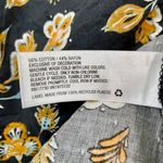 Universal Threads Women’s Long Sleeve Floral Blouse Grey & Orange Size XL Photo 4