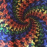 Grateful Dead NWT  Rainbow dancing bears bandana Photo 3
