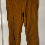 Loft  Modern Skinny Pants Womens Size 6 Brown High Rise Zippers Photo 0
