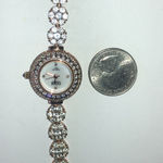 Burgi Ladies Diamond Dial BUR139RG Crystal CZ Rhinestone Rose Gold Tone Watch White Photo 4