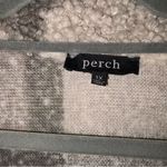 Perch Teddy Plaid Shirt Jacket Shacket Grey White Plus 1X Gray Photo 3