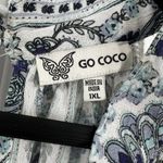 Go Coco Lightweight Blue Print Romper Size 1XL New Photo 3
