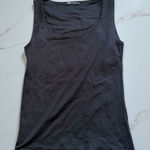 ZARA Squareneck Black Basic Tank Top Size Medium Photo 0