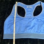 Forever 21 Women’s Large Blue with Black Stripes Racerback Sports Bra - No Padding Photo 3