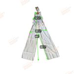 ZARA  Wide Leg Halter Neck Jumpsuit Beige Linen Blend Tie Waist Belted Photo 6