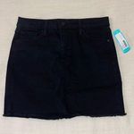 Just Black Black Denim Mini Skirt Photo 0