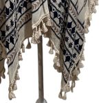 Altar'd State BOHO STRIPE CREAM BLUE MULTI LIGHTWEIGHT WRAP SHAWL Photo 3