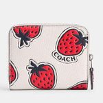 Coach Billfold Wallet With Strawberry Print Photo 10