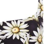 Agua Bendita ππ Roma Moss Bikini Top ~ Black Floral Print XL NWT Photo 10