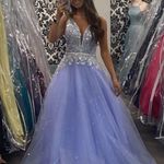 Prom Dress Purple Size 4 Photo 0