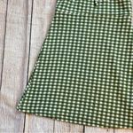 Madewell Size XXS Jacquard Puff-Sleeve Mini Dress Green Gingham Check Photo 1