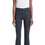 MOTHER Denim MOTHER Insider Crop Step Fray in Washed Black size 25 Photo 0