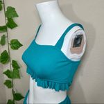 Cupshe  Teal New High Waist Bandeau Bikini Photo 8