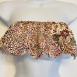 Victoria's Secret Victoria Secret Strapless Ruffle Flounce Bandeau Floral Bralette Bra Size XS NEW Photo 0